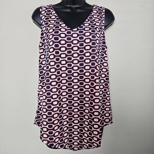 Late August Geometric Sleeveless Top